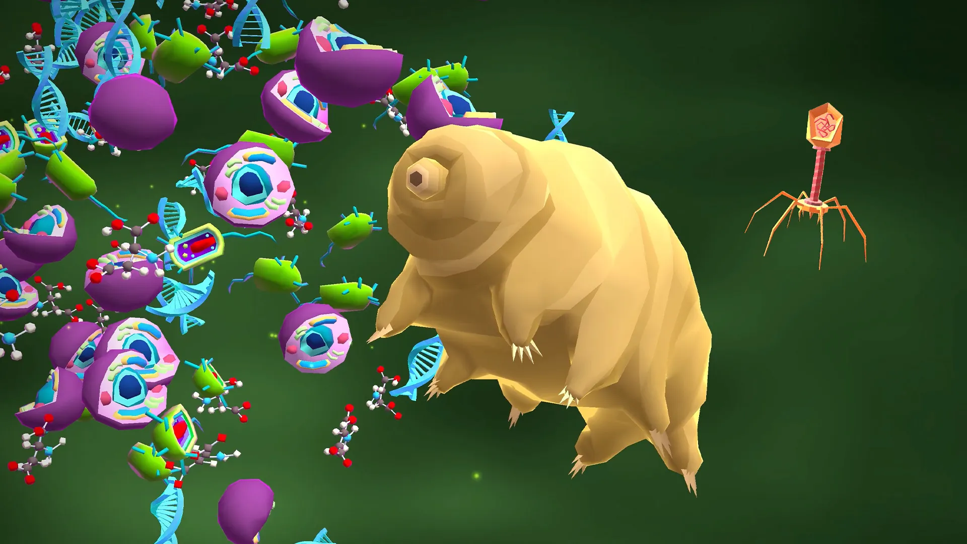 Tardigrade (water bear) in the game about evolution Cell to Singularity